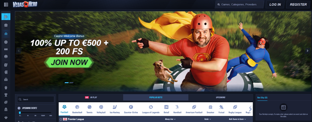 vegashero - best online casinos